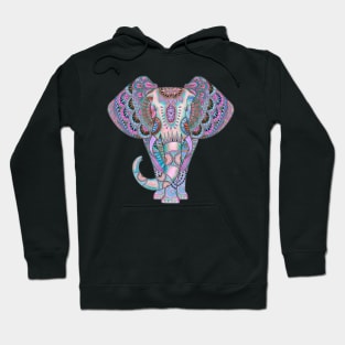 Mandala Elephant indigo Hoodie